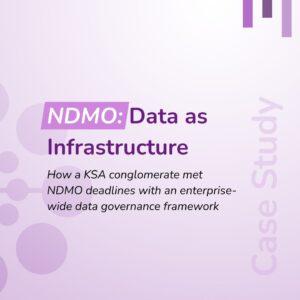 NDMO: Data as infrastructure