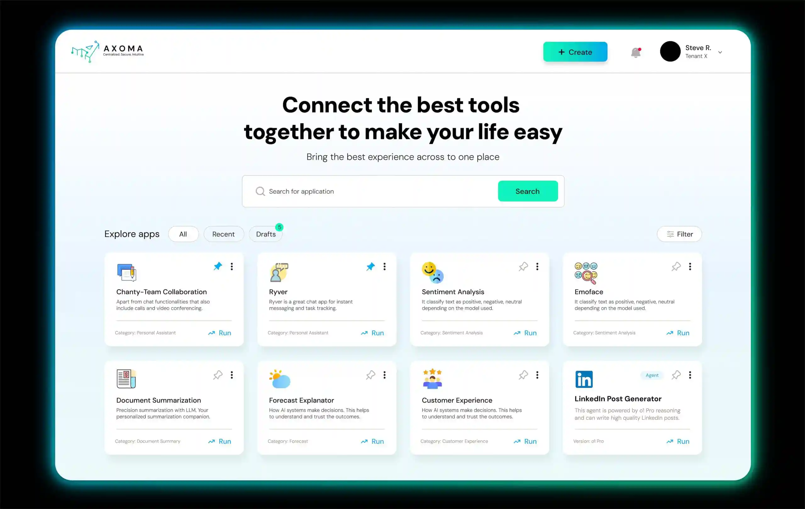 Axoma Dashboard